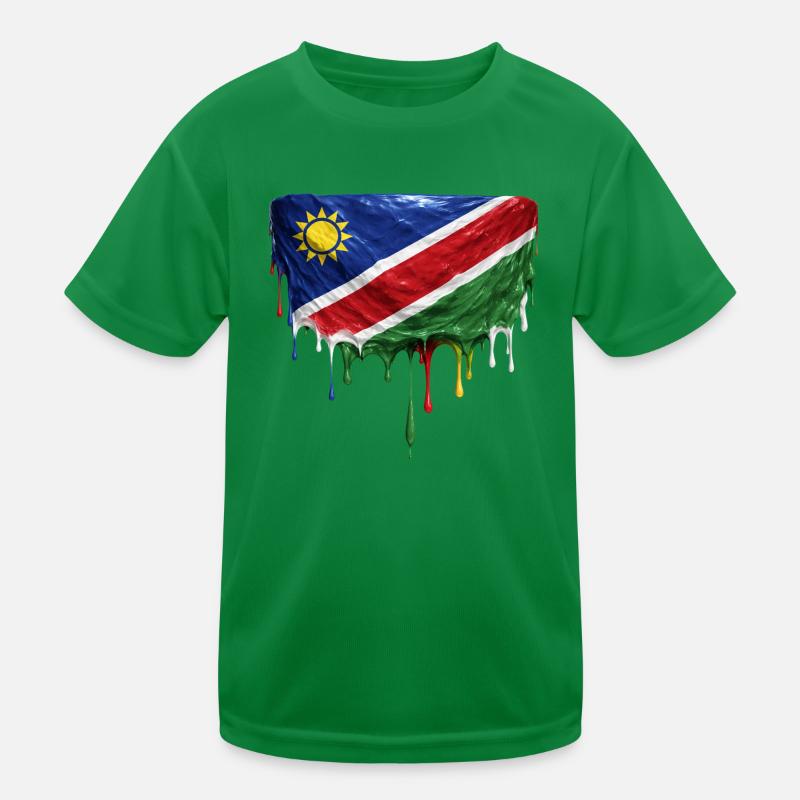 Art de la chute de drapeau namibien T-shirt sport Enfant