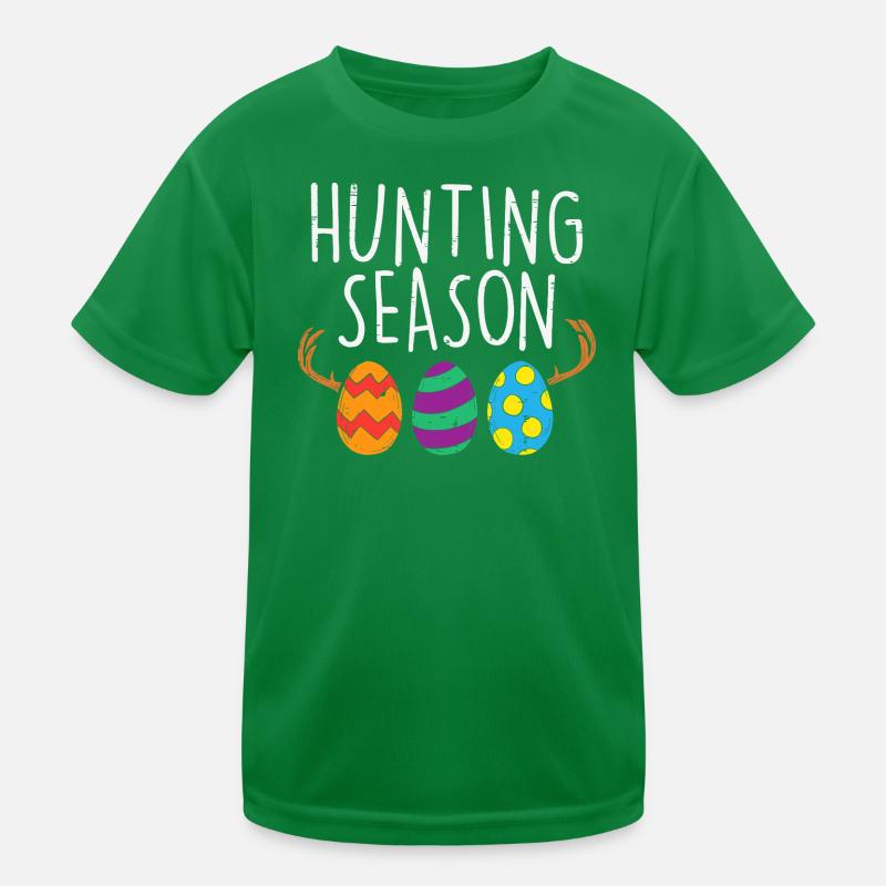 Hunting Season Easter Eggs Kids Functional T-Shirt