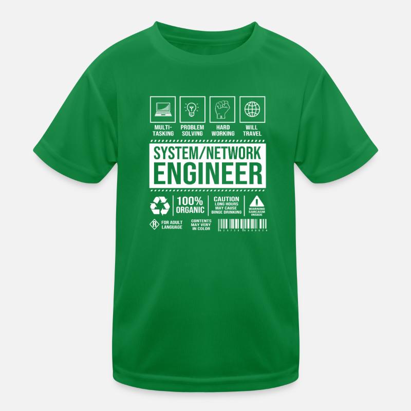 Netzwerk Informatiker Programmierer Admin Kinder Funktions-T-Shirt