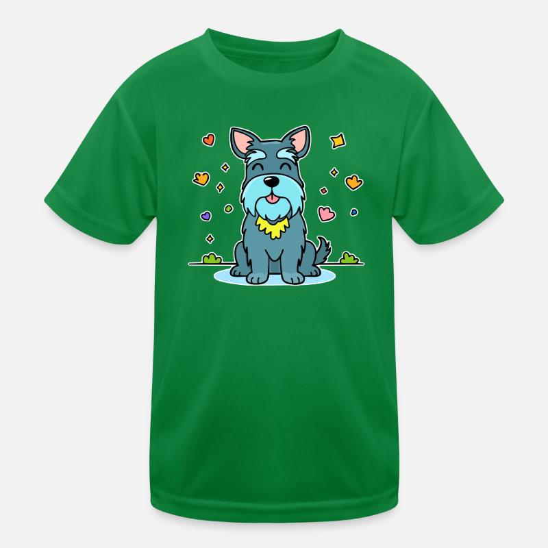 Schnauzer miniature (bande dessinée) T-shirt sport Enfant