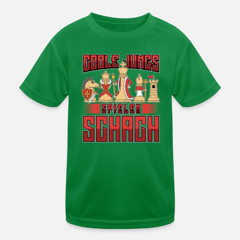 Cool guys playing chess Kids Functional T-Shirt