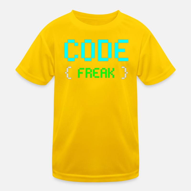 T-shirt néon Pixel Code Freak T-shirt sport Enfant