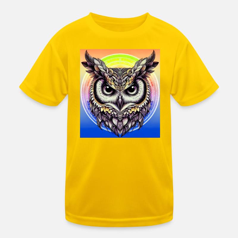 Eule Kinder Funktions-T-Shirt