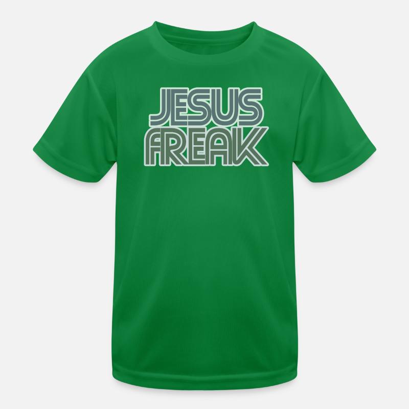 Graphique rétro de Jésus Freak T-shirt sport Enfant