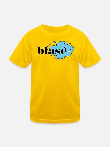 Blasé - Kinder Funktions-T-Shirt - Eigelb - Vorne