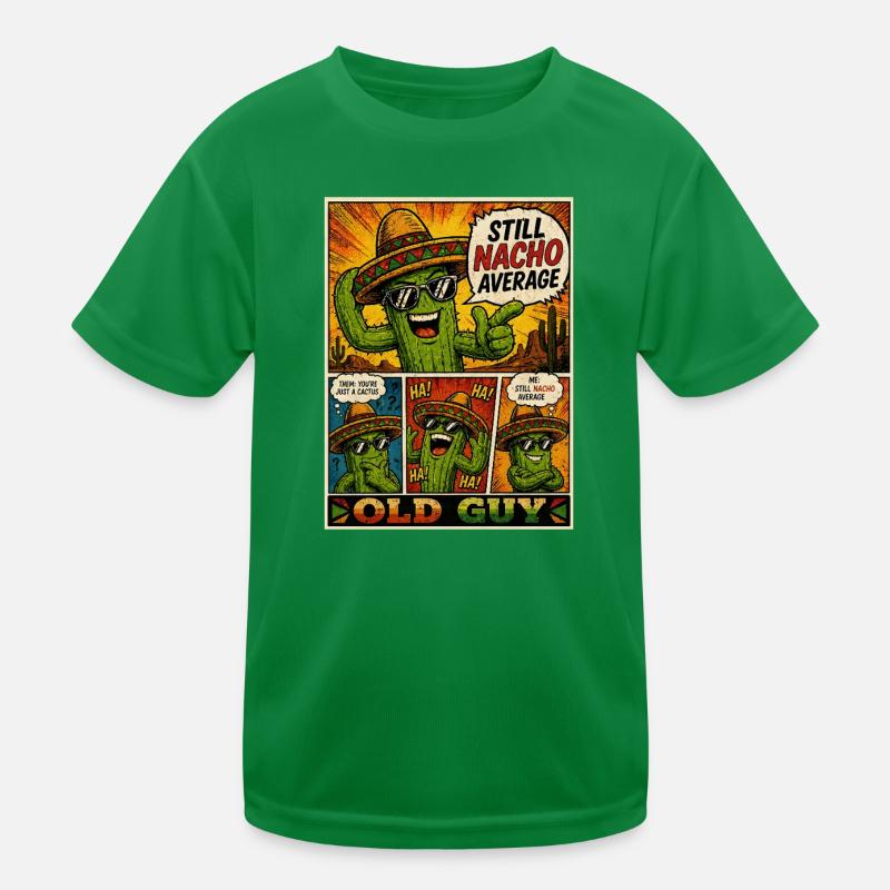 Old Guy Nacho Cactus Kinder Funktions-T-Shirt