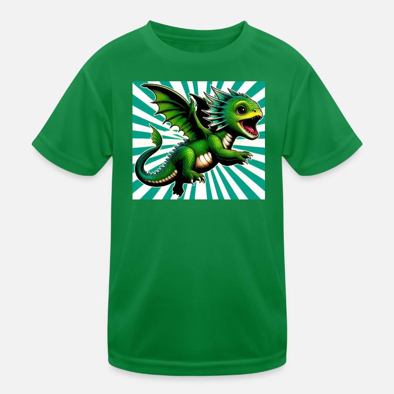 Drache Kinder Funktions-T-Shirt