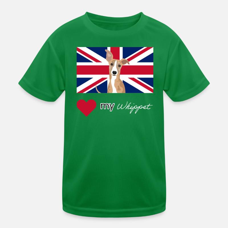 LUVMYWHIPPET (Blanc) T-shirt sport Enfant