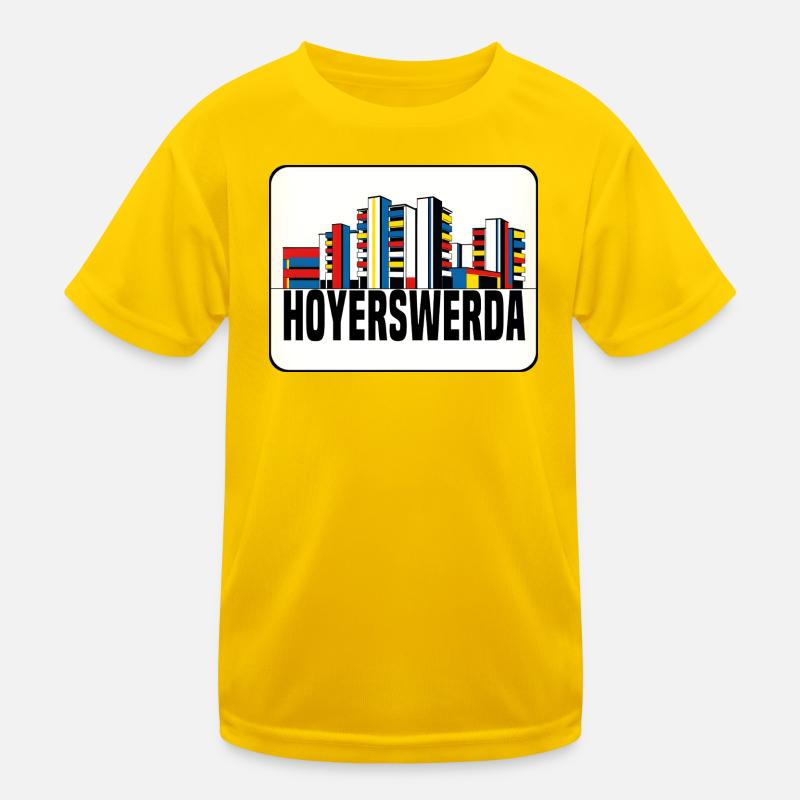 Hoyerswerda Plattenbau Kinder Funktions-T-Shirt