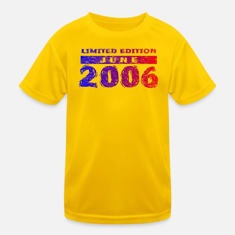 20e anniversaire édition limitée 06/2006 T-shirt sport Enfant