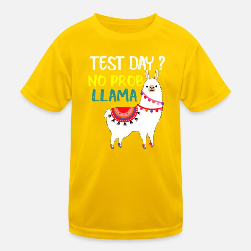 Testtag No Prob Llama Kinder Funktions-T-Shirt