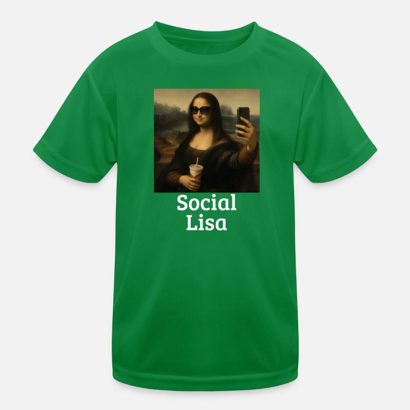 Lisa Leonardo Da Vinci Influenceuse Mona L T-shirt sport Enfant