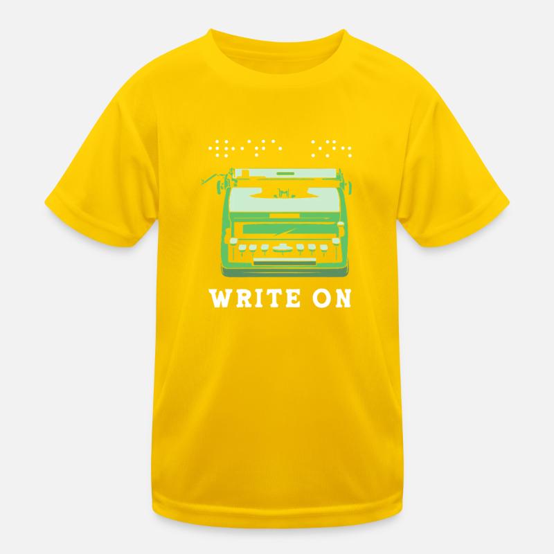 Blindenschrift Braille Blind Kids Functional T-Shirt