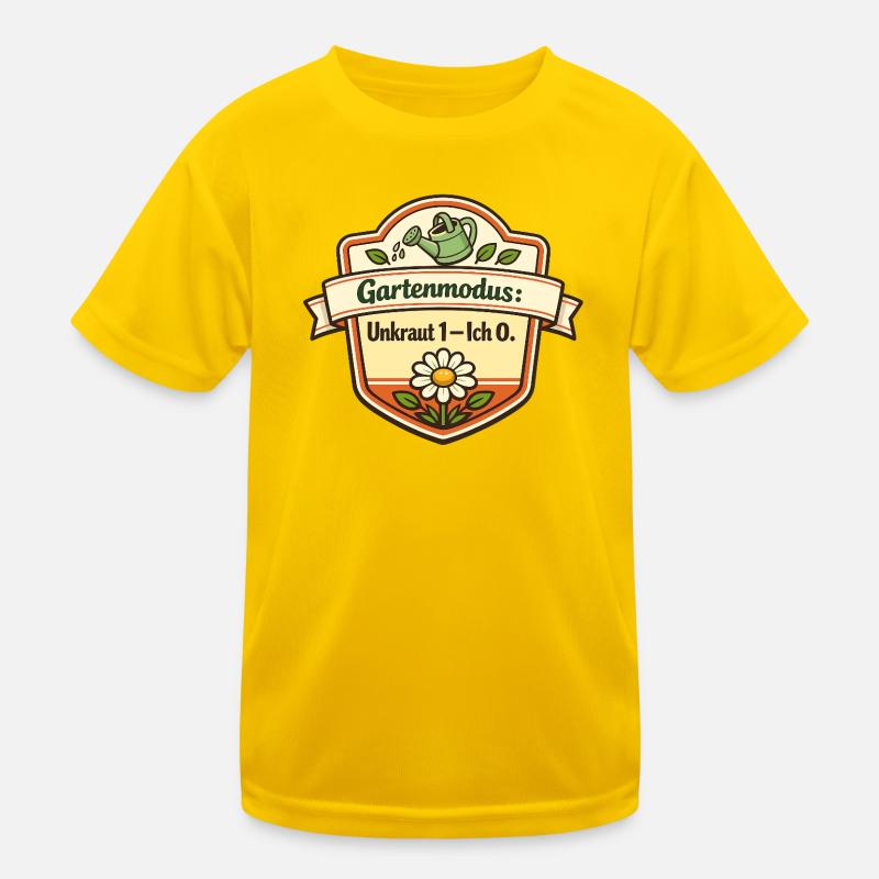 Gartenmodus Unkraut 1–Ich 0 Kinder Funktions-T-Shirt