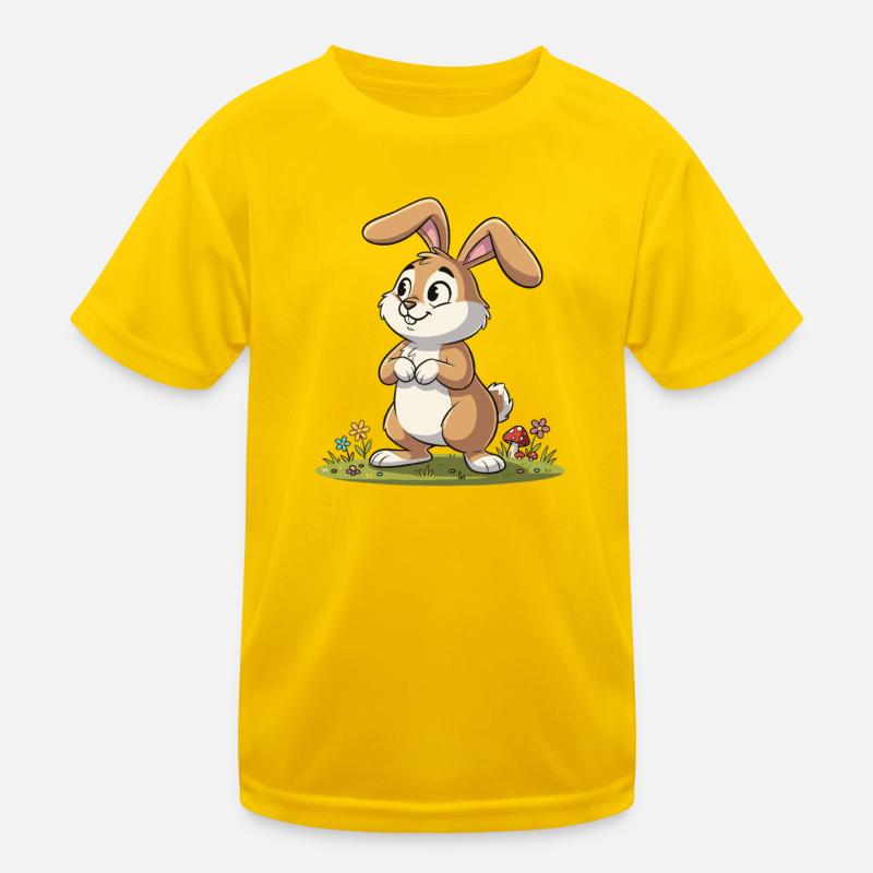 Spring bunny in the meadow Kids Functional T-Shirt
