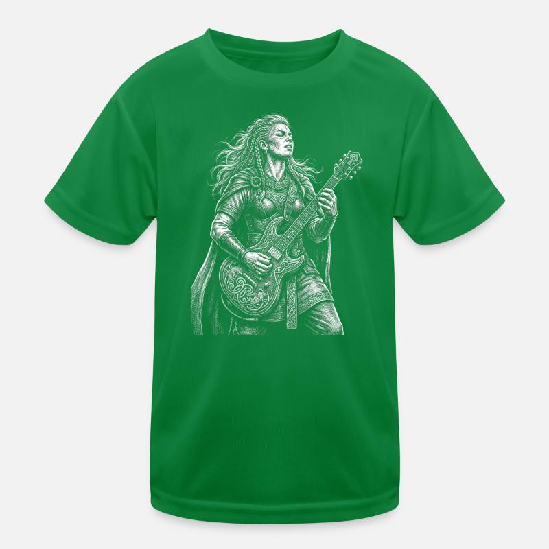 Boudicca/Boudica spielt E-Gitarre Kinder Funktions-T-Shirt