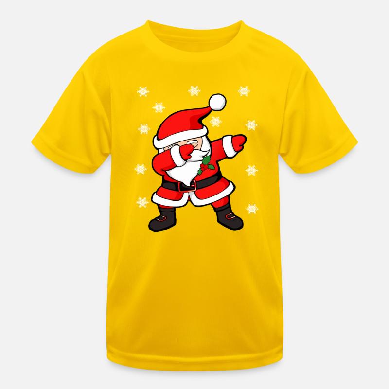 Santa Dab Festive Cheer Kids Functional T-Shirt