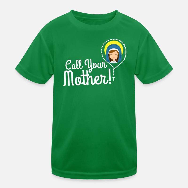Nenne deine Mutter Illustration Tee Kinder Funktions-T-Shirt