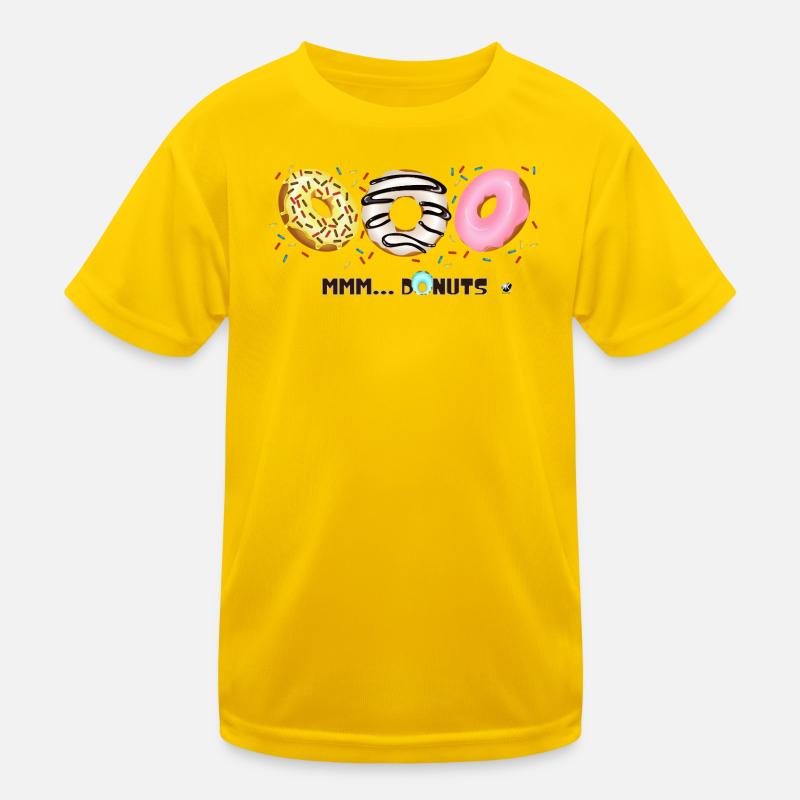 Glazed Donuts with Sprinkles Illustration Kids Functional T-Shirt