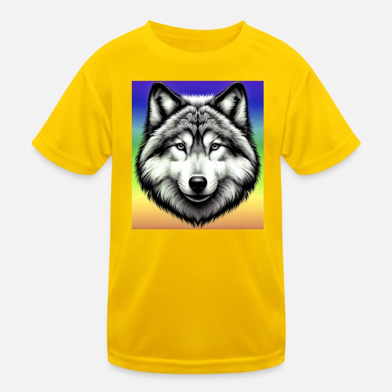 Wolf Kinder Funktions-T-Shirt