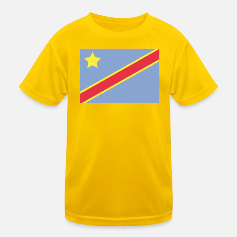 Congo flag Kids Functional T-Shirt