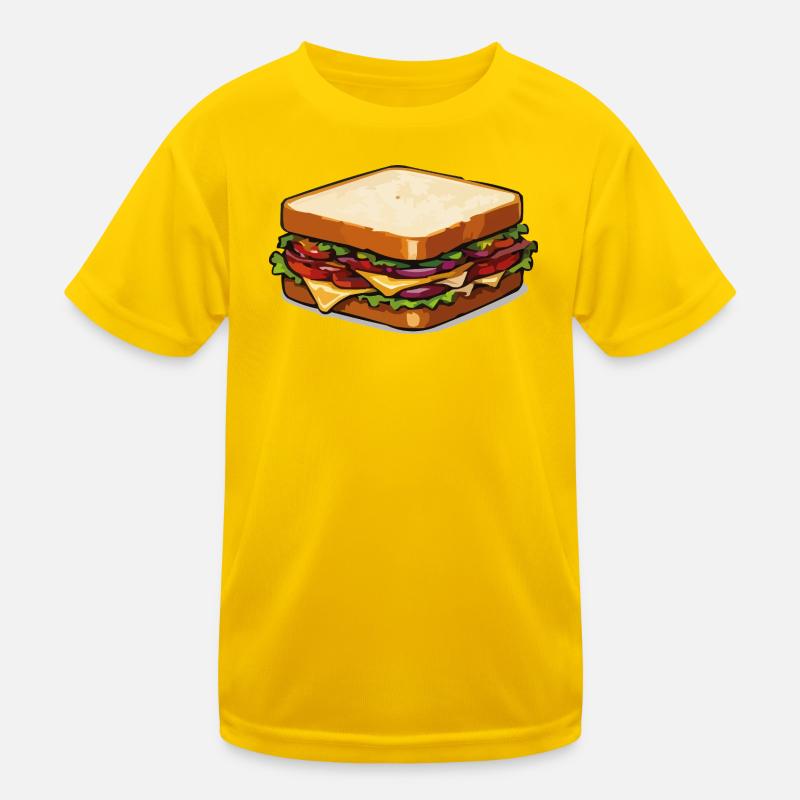 Käse-Sandwich Pop-Art Kinder Funktions-T-Shirt