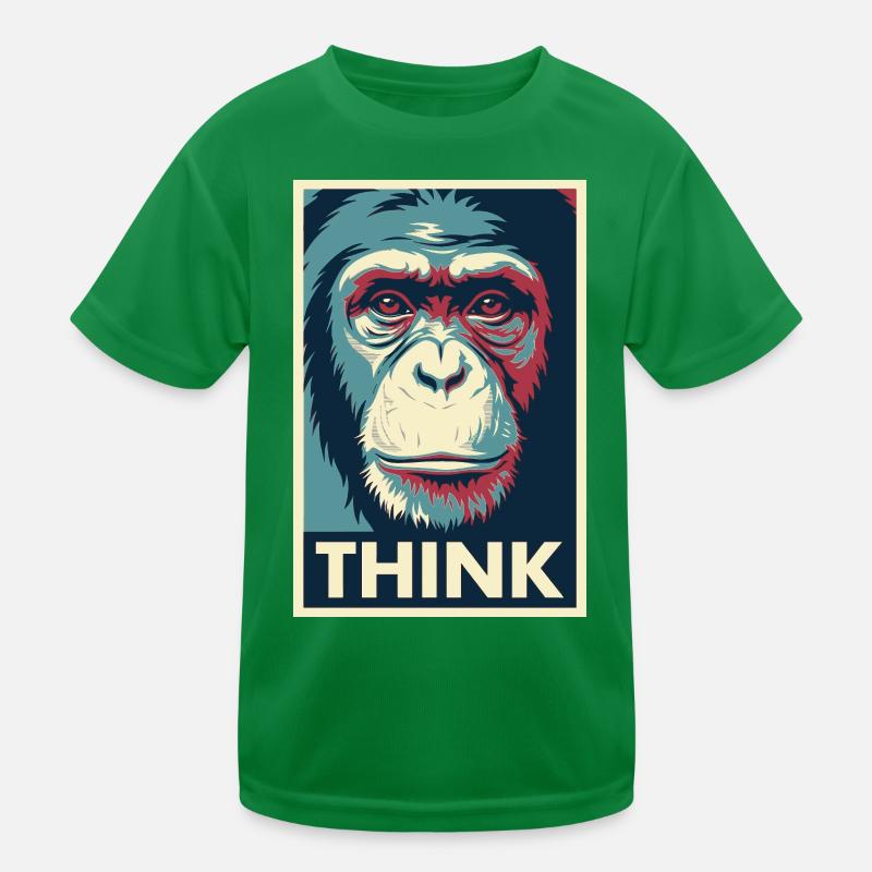 Affendenken Pop-Art-Poster Kinder Funktions-T-Shirt