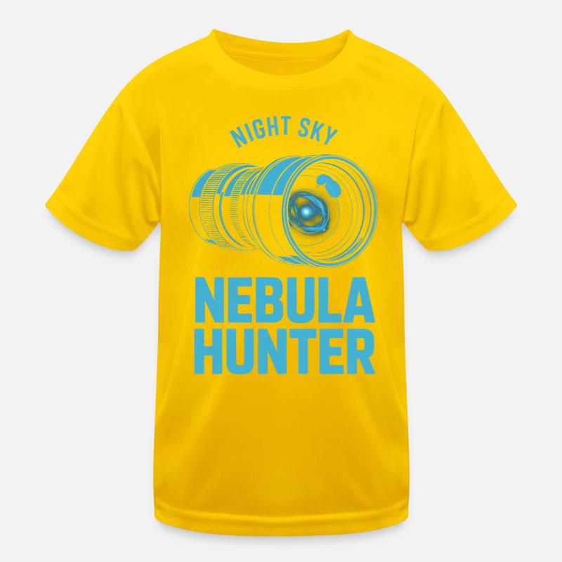 Nebula Hunter Night Sky Teleskop-Tee Kinder Funktions-T-Shirt