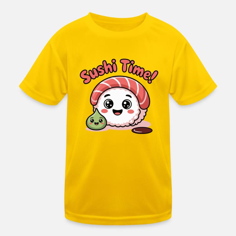 Sushi Time Roll Icon Kids Functional T-Shirt