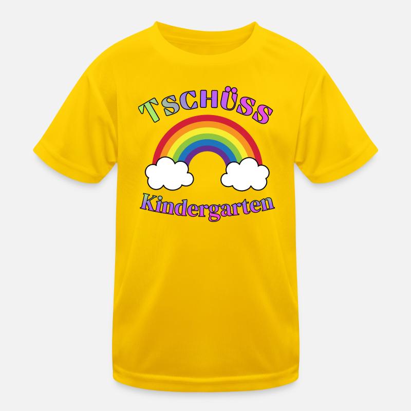 Tschüss Kindergarten - Abschied Motiv Kinder Funktions-T-Shirt