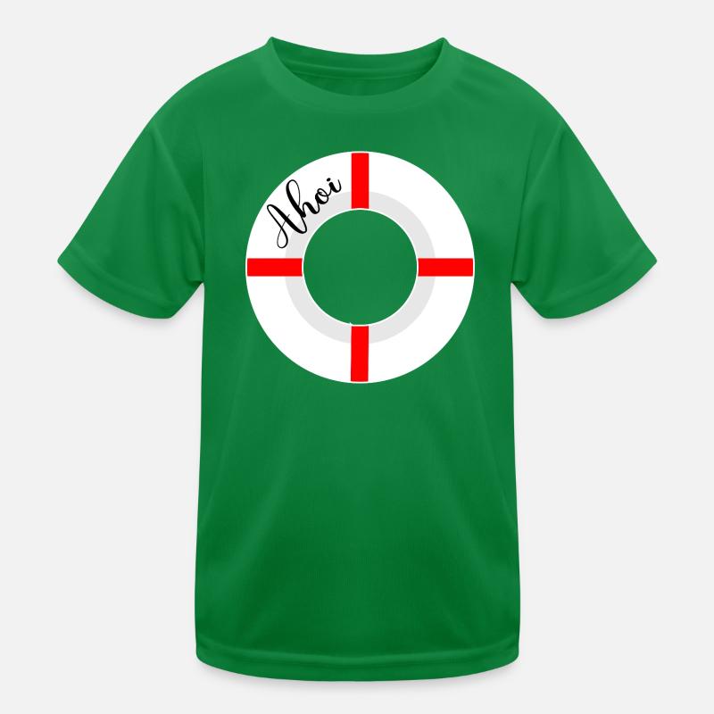Ahoi Rettungsringe Kinder Funktions-T-Shirt
