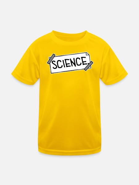 Déclaration scientifique : Déclaration sur l’éducation des nerds - T-shirt sport Enfant - jaune d'œuf - Devant