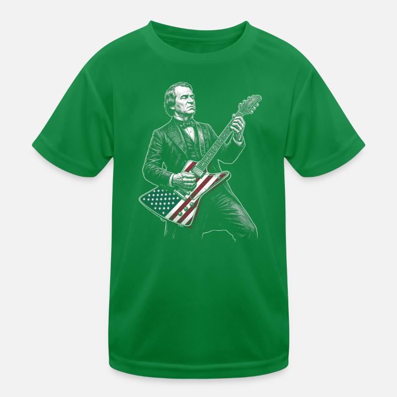 Andrew Johnson plays guitar Kids Functional T-Shirt