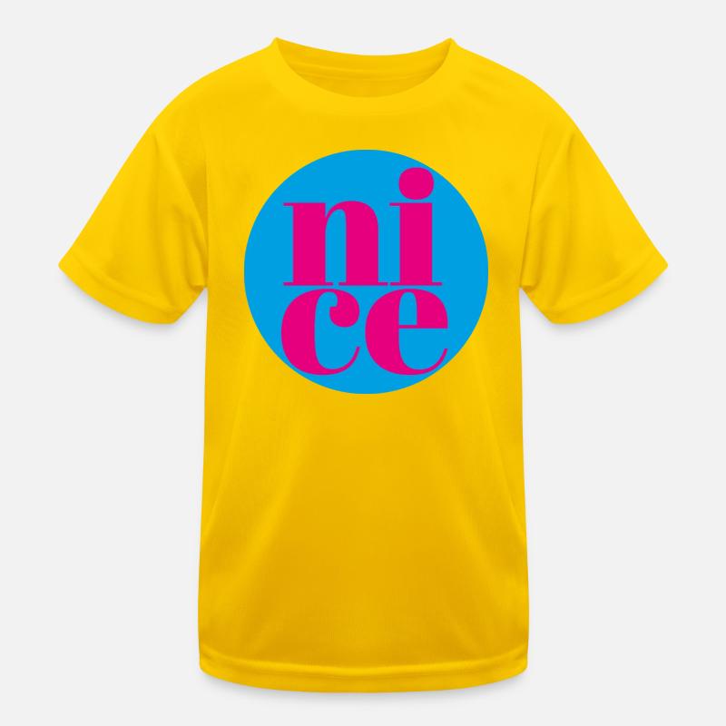 nice - Kids Functional T-Shirt - egg yellow