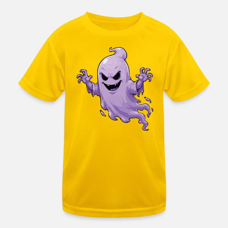 Ghost Haunted Design Kids Functional T-Shirt