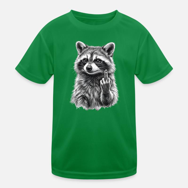 grumpy raccoon Kids Functional T-Shirt