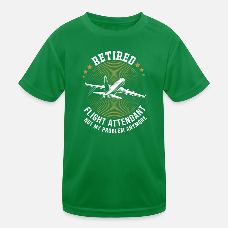 Flugbegleiter Stewardess Kinder Funktions-T-Shirt