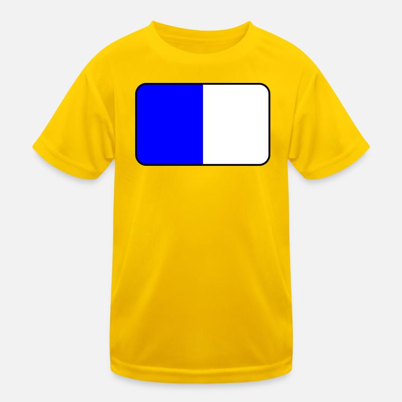 Spa Flag Emblem Kids Functional T-Shirt