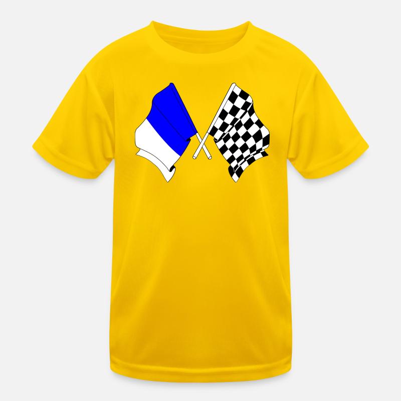 Spa Racing Flags Kids Functional T-Shirt
