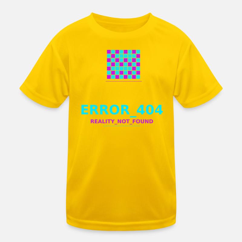 Error 404 Reality Lost Kids Functional T-Shirt