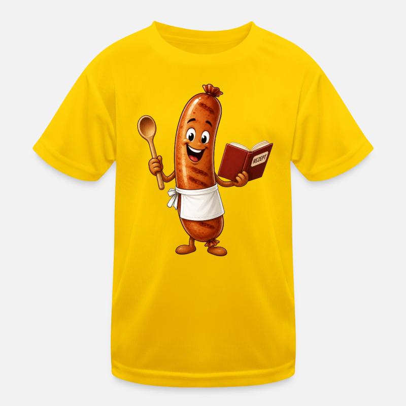 Bratwurst Kinder Funktions-T-Shirt