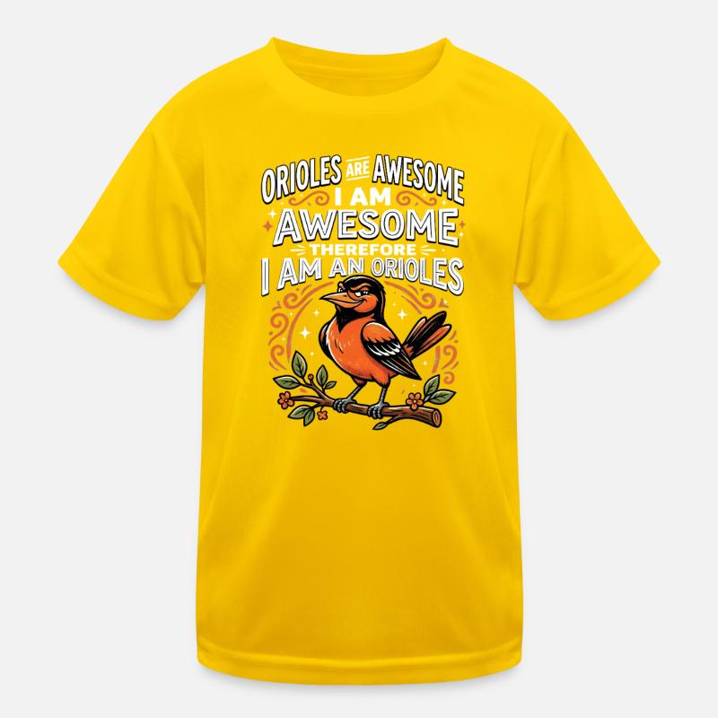 Oriole Stolz Ich bin ein Oriole Kinder Funktions-T-Shirt