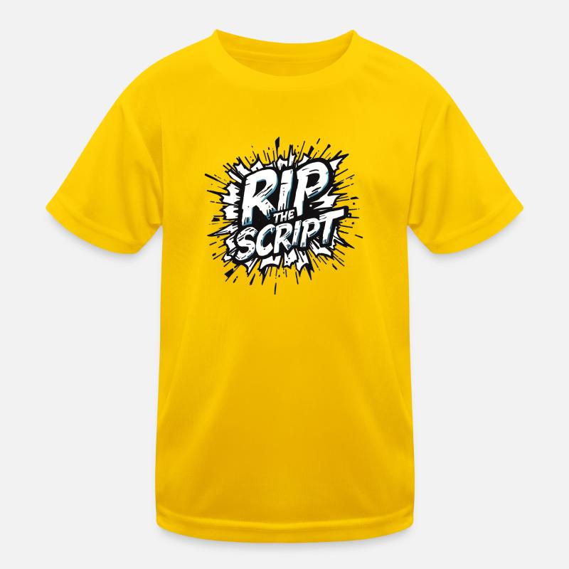 Rip the Script Burst Kids Functional T-Shirt
