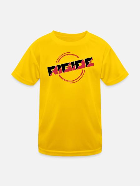 starr - Kinder Funktions-T-Shirt - Eigelb - Vorne