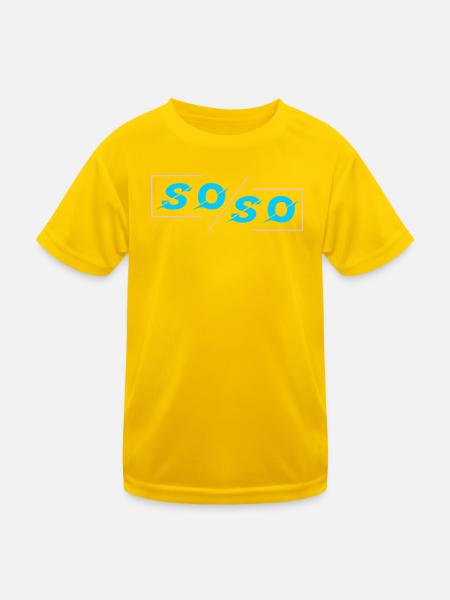 Soso - Kids Functional T-Shirt - egg yellow - Front