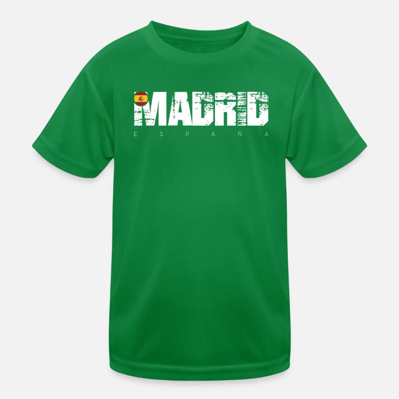 Distressed Made in Spain Typografie Kinder Funktions-T-Shirt