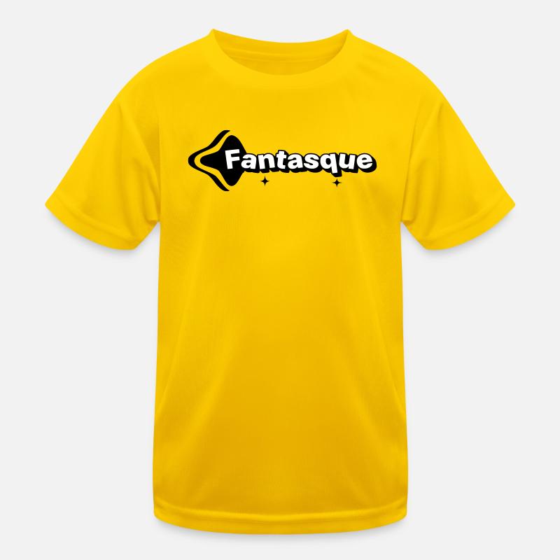 Fantasque Noir et Blanc T-shirt sport Enfant