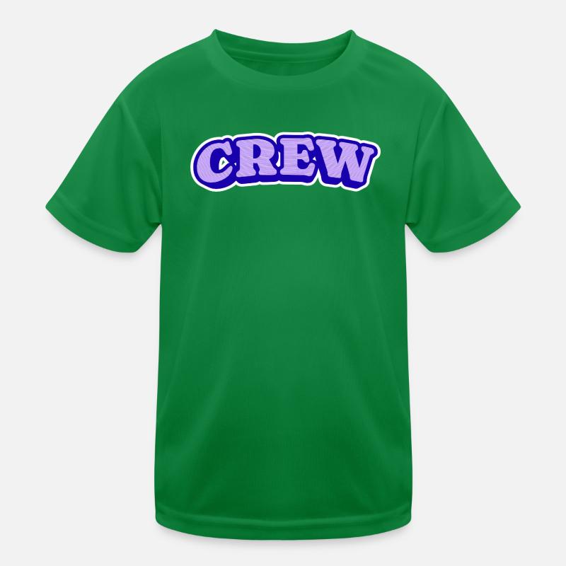 CREW PURPLE Kids Functional T-Shirt