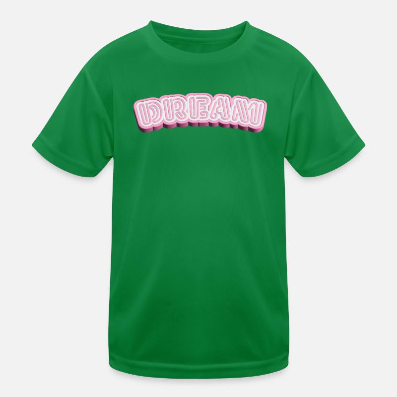 Typographie 3D de rêve - Conception de mots 3D en blanc et rose T-shirt sport Enfant