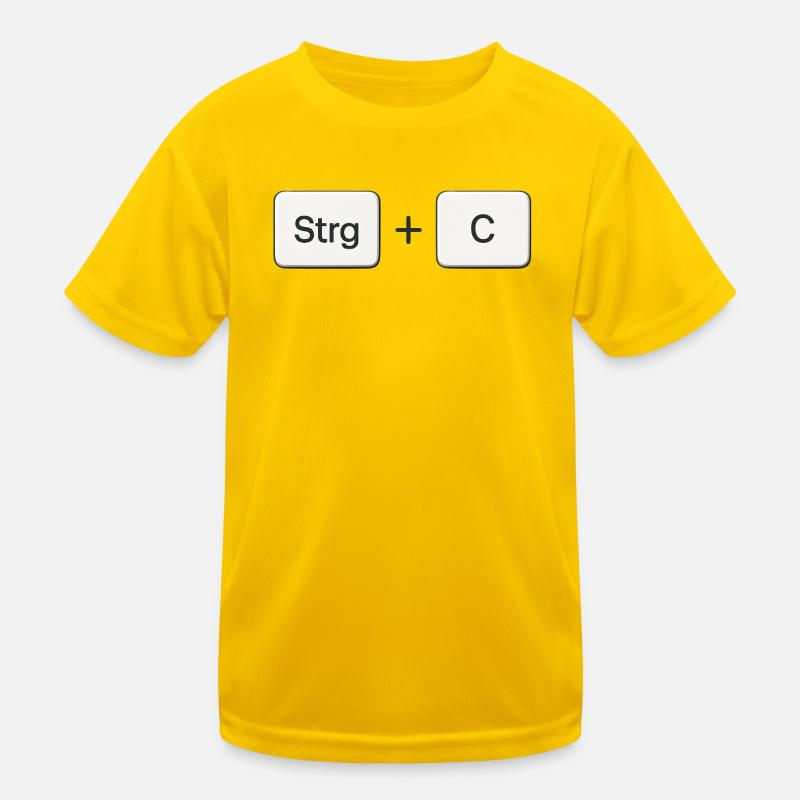 Key Combination Copy Ctrl + C Kids Functional T-Shirt